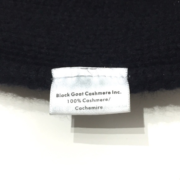 Black Goat 100% Cashmere Cable Knit Sweater S - Picture 7 of 8